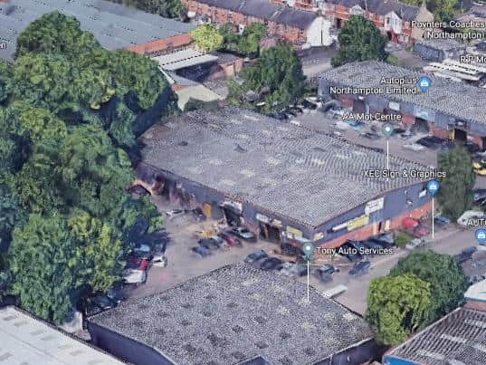The garage in Bunting Road has been proposed for renovation.