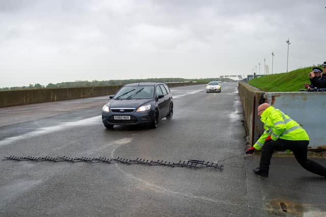 More police officers have been trained on how to use a stinger device during a pursuit. Photo: Northamptonshire Police