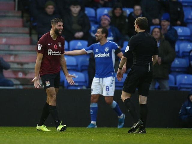 His miscued header was pounced upon by Wilson who finished well to hand Oldham a lifeline. Had been faultless up until that point... 7