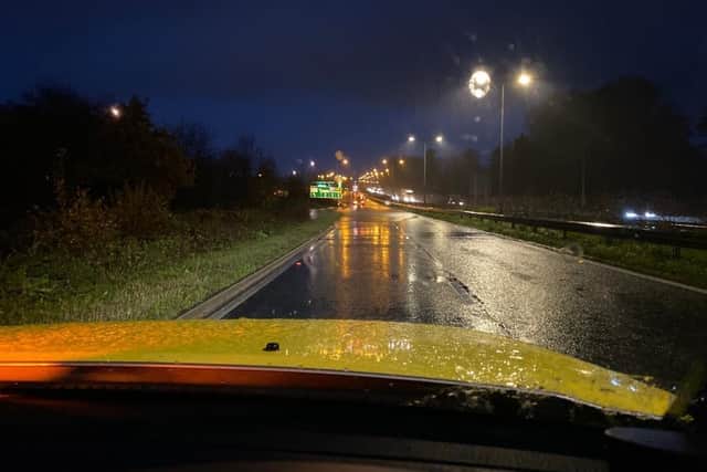 Picture taken this morning (Thursday) by Highways England.