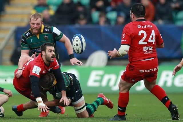 Action from Saints' win over Lyon
