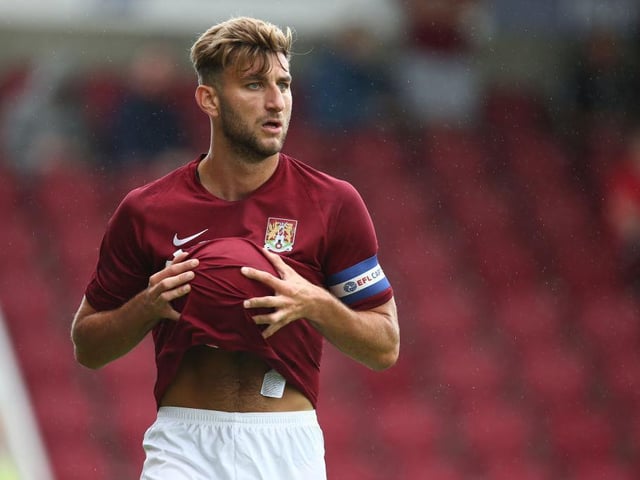 Captain sometimes had two men to mark and Crewe's slick passing made life tricky, particularly in the first-half, but he was constantly winning headers and tackles all over the pitch... 8