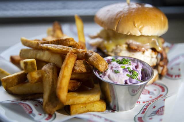 The CBC Burger (above). Pictures by Kirsty Edmonds.