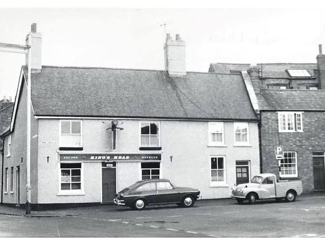 The King's Head as on the north corner of Mayorhold on the corner of St Andrews Street, and close to another pub on this list, The Green Dragon.
