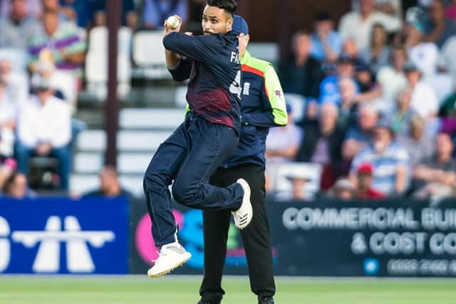 Faheem Ashraf will be available to play the first half of the County Championship season, as well as the Vitality T20 Blast