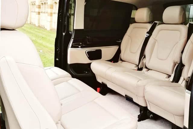 Momentum Executive Travel's Mercedes minivans have conference-style seats like the ones used in The Apprentice