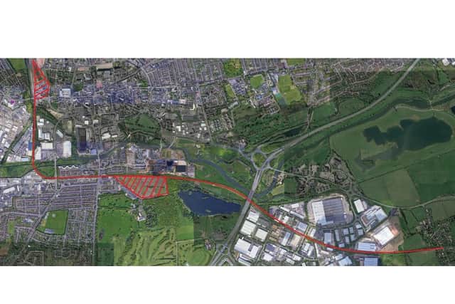 The disused line could theoretically connect the town centre, Far Cotton, Waterside Campus and Brackmills on a public line - with room for a park and ride.