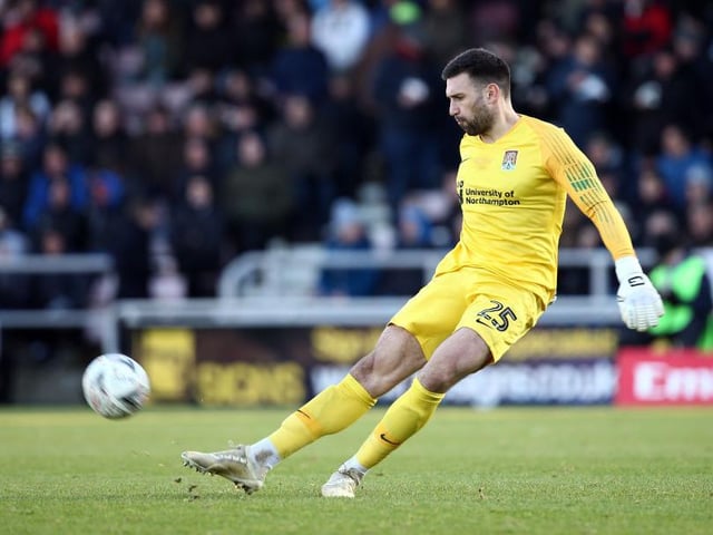 Good late save prevented a tense finish but spilled Boldewijn's cross and Dennis gobbled it up to give County a lifeline. Had earlier failed to command his penalty box and was fortunate to see Thomas head over... 6