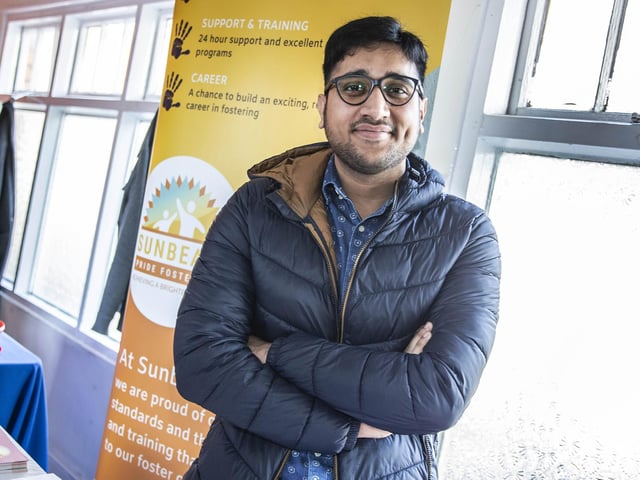 Darain Rayef from Sunbeam Fostering Agency at the African and Caribbean Festival