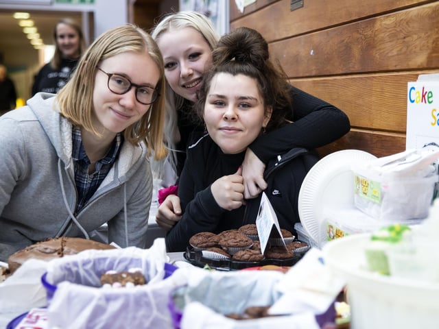 L-R Esther Tennant, Mercedis Wass and Sophia Sargeant