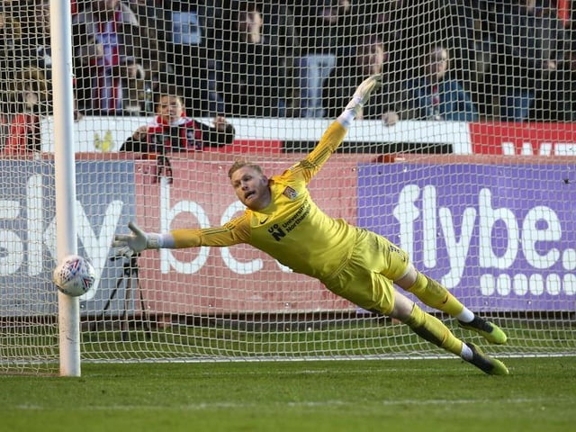 Fault doesn't lie at his door for any of the goals but Exeter only had three shots on target and all three found the back of his net, though he might have got a finger-tip to Sparkes' free-kick... 6