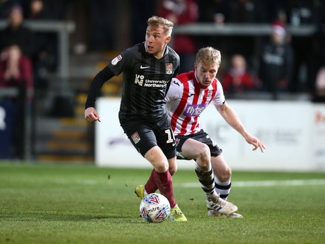 Heavily involved in both goals and was the chief source of creativity for the Cobblers throughout, however did not always strike the right balance between defence and attack at wing-back... 7