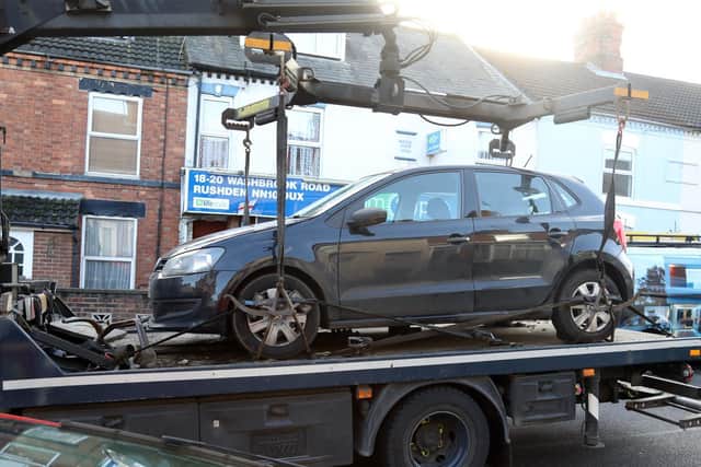 Police said they believe a black Volkswagen polo, which was recovered from nearby Washbrook Road yesterday (Sunday), was involved in an incident leading up to the murder