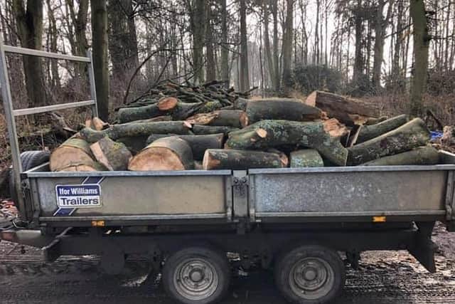 The trailer pictured which was stolen.