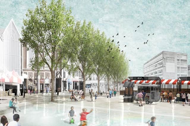 One of the three 'visions' for Market Square. Photo: Northampton Forward