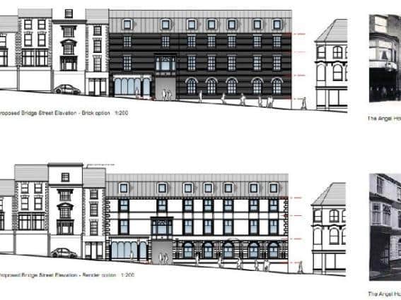 Architect drawings seen by the Chronicle & Echo in 2017.