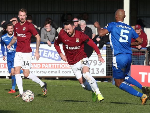 The one area Cobblers could improve on is their passing. They have a 63 per cent pass success rate, ahead of only Newport County (59).