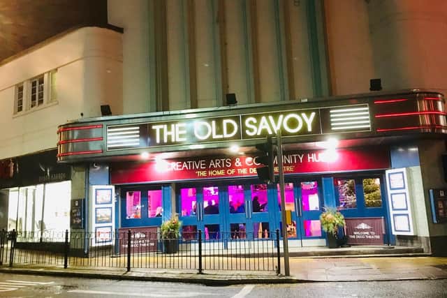 The new frontage for The Old Savoy on Abington Square