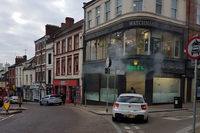 A jury has ruled that two men helped to plot the ram-raid robbery on the Michael Jones Jewellers in December last year.