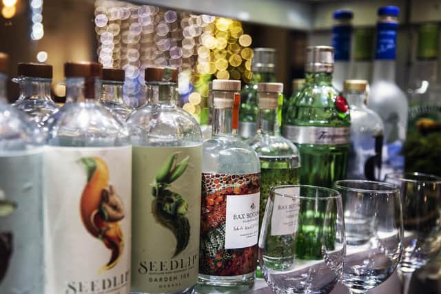The Plough specialises in gin and fine wines