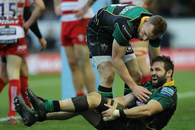 Cobus Reinach was at the double for Saints against Gloucester