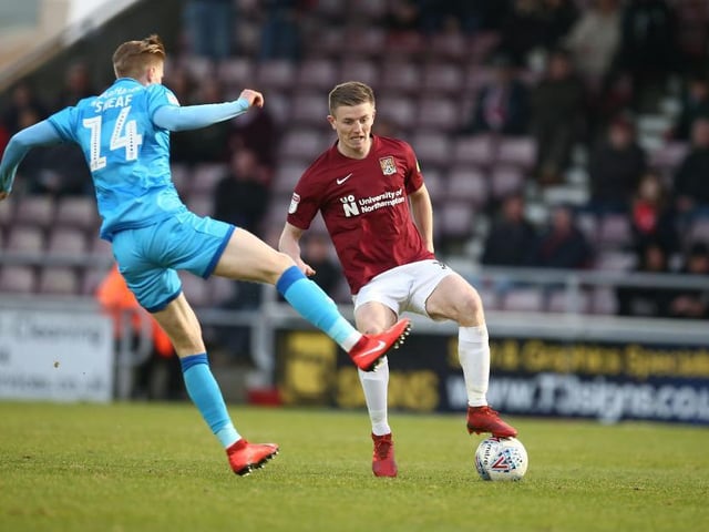 Again he was not overly stretched once Cobblers overcame their slow start, though his smart positioning and awareness foiled a couple of counter-attacks... 7