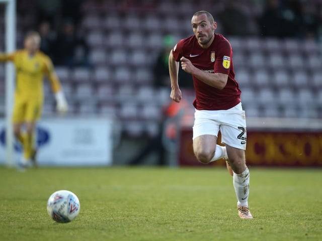 Competent performance at wing-back, giving the Cobblers a little more security in defence and making some good forward bursts to provide an outlet in attack... 7