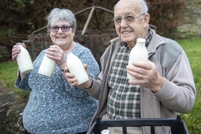 June Mabbutt has been Tony's longest customer. He used to deliver to her grandmother when she was a baby and has dropped a paper and a bottle of milk at her door ever since.