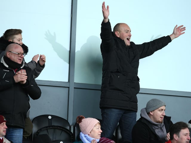 Cobblers fans at Burton