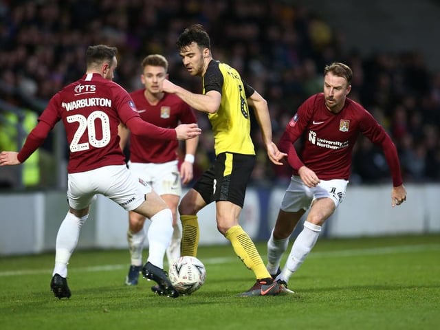 Cobblers crowded out Burton all game