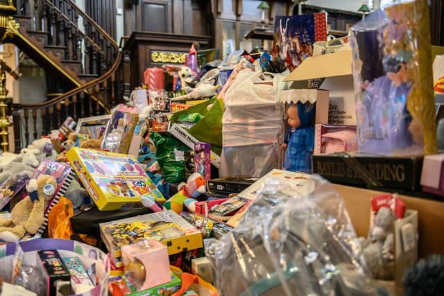 A record-breaking 2,500 presents were handed in our toy appeal to make December 25 special for Northamptonshire's deprived families.