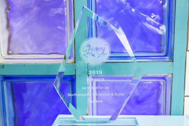 The prestigious trophy will be pride of place at the chip shop.