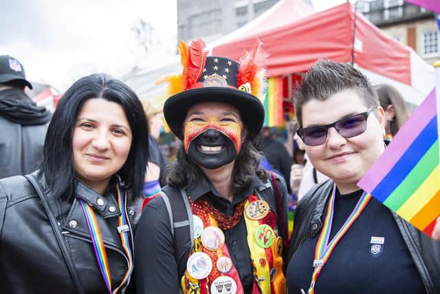 Revellers at Northampton Pride 2019
