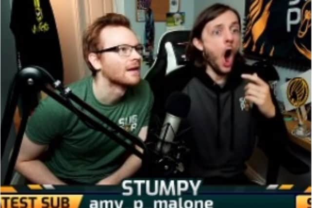 The boys react to a 2,150 donation by gaming world champion TurboPolsa.