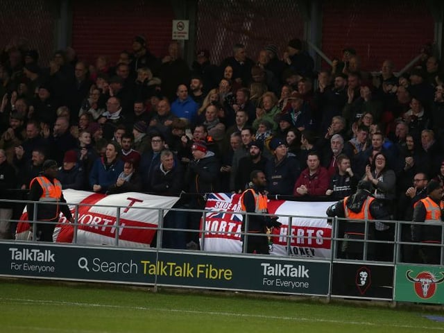 More than 1,000 Cobblers fans made the trip to the north west