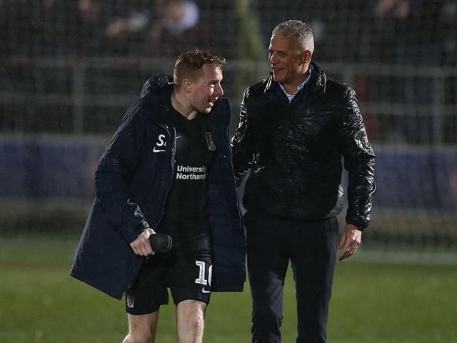 Nicky Adams and Keith Curle