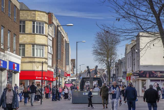 Abington Street is one of the busiest streets for retailers in Northampton
