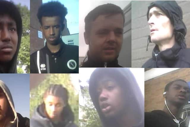 Operation Viper detectives want to speak to these eight individuals as part of investigations into drug dealing