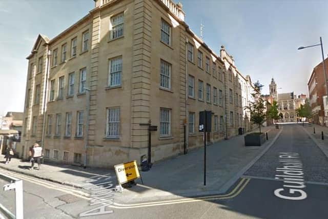 The County Hall offices on the corner of Guildhall Road and Angel Street, which is where the studios would move to