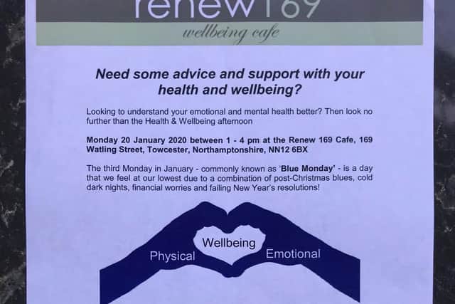 Information provided by Renew 169 wellbeing cafe.