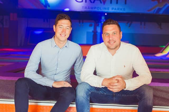 Gravity Active Entertainment co-founders Harvey Jenkinson (left) and Michael Harrison
