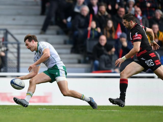 George Furbank runs in for his try