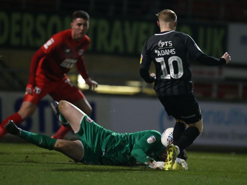 Nicky Adams goes close to scoring. Pictures: Pete Norton