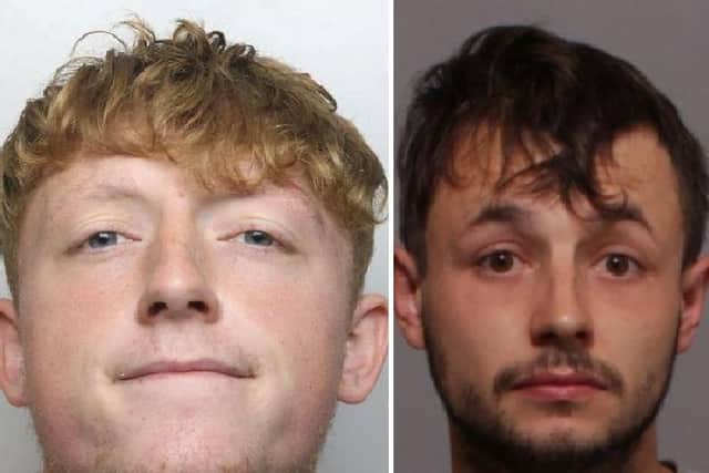 Michael Patrick Connors (left) and Curtis Dean Flint are on the list of Northamptonshire's most-wanted burglars