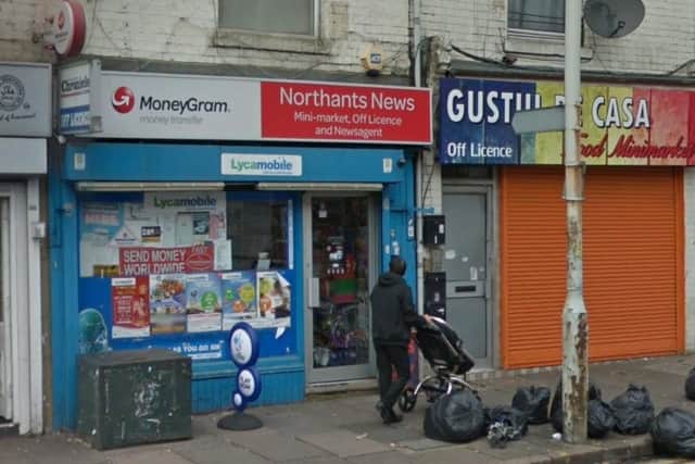 A shop assistant had chemicals sprayed i their face by a shoplifter in Kettering Road.