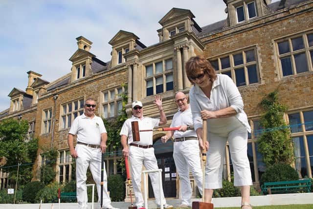 Northampton Croquet Club members at Holdenby House for the 2015 Northamptonshire Food Show