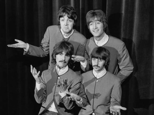 The Beatles were at number one in the UK singles chart with the song Hello Goodbye