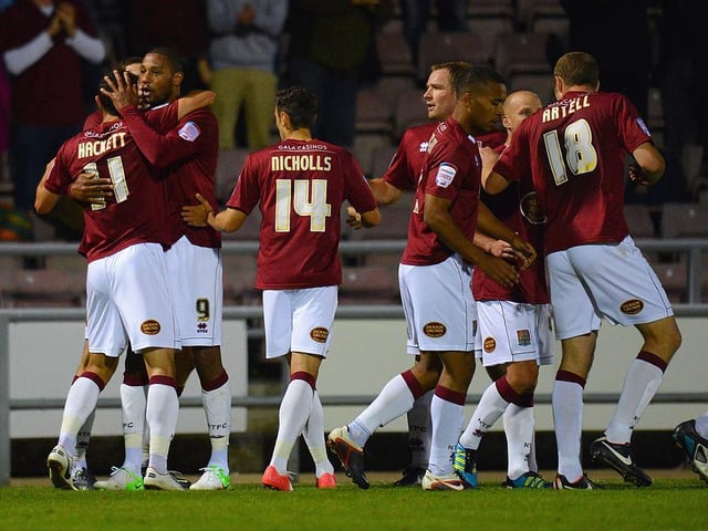 August 30, 2012 - Clive Platt netted for the Cobblers, but they were well beaten by Championship side Wolves, who were relegated to league one at the end of the season