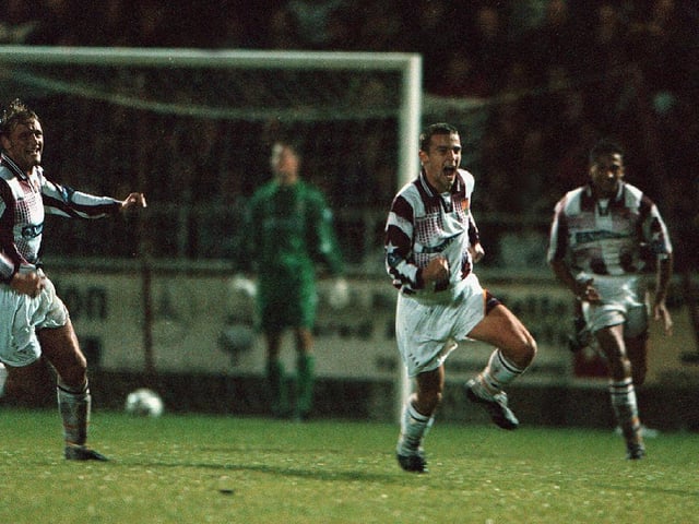 October 27, 1998 - Town led through a Sean Parrish goal, but Spurs hit back to win thanks to efforts from Chris Armstrong (2) and Sol Campbell