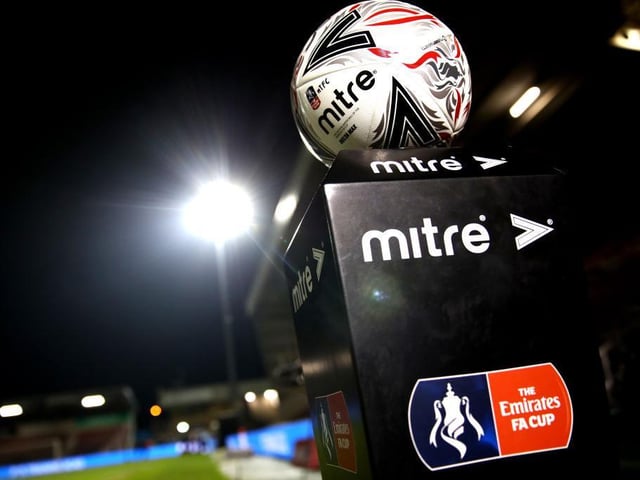 The match ball ready for collection...